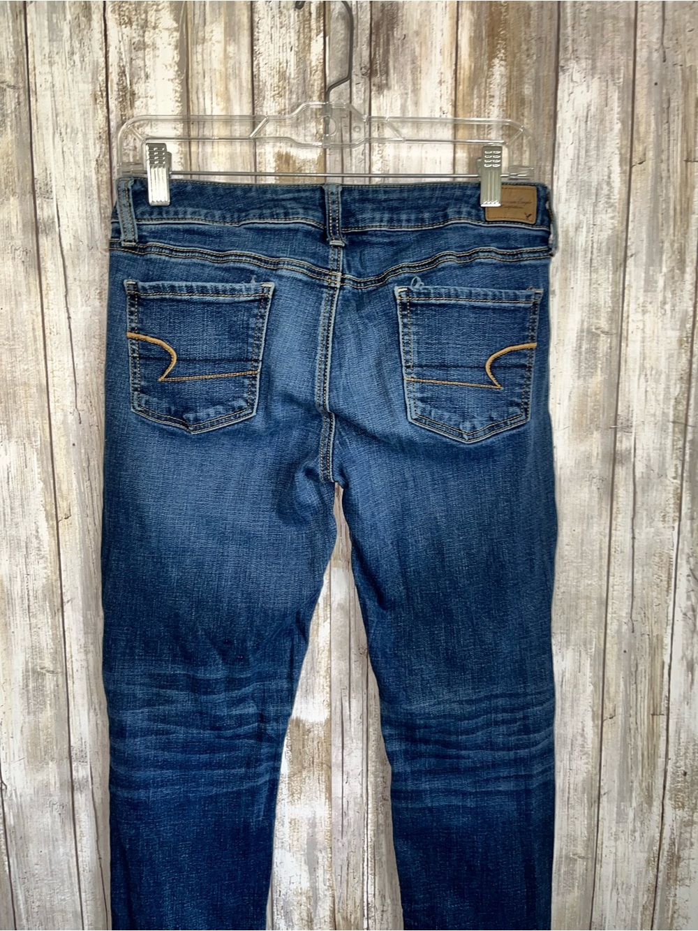 American Eagle Jegging Jeans Size 10 Stretch Skinny Medium Wash Denim - Picture 4 of 5